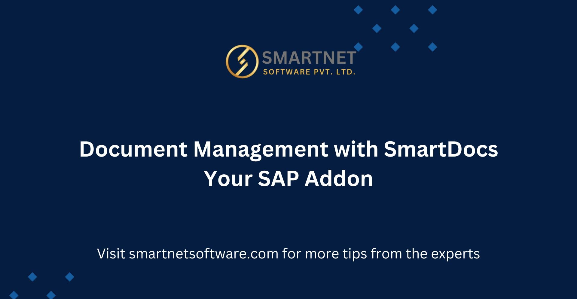 Document Management With SmartDocs: Your SAP Addon